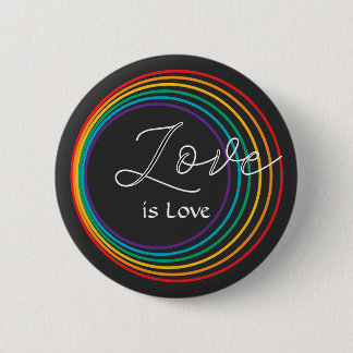 Rainbow Love Ronde Button 5,7 Cm