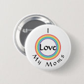Rainbow Love Ronde Button 5,7 Cm (Voorkant /achterkant)