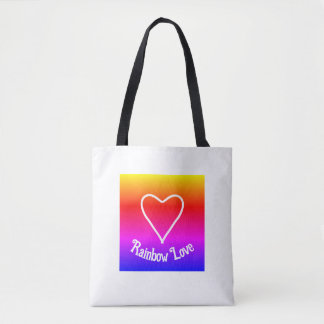 Rainbow Love Sac fourre-tout coloré