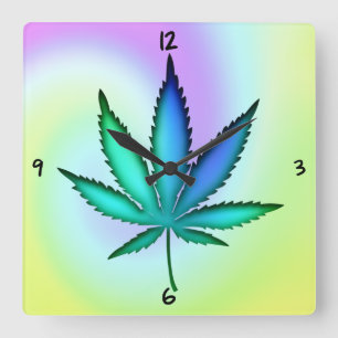 Rainbow Love Square Wall Clock Vierkante Klok