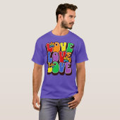 Rainbow Love T-shirt (Voorkant volledig)