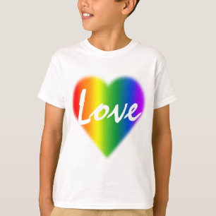 Rainbow Love T-shirt Kind Gay Pride T-shirt Gifts
