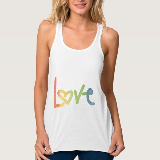 Rainbow Love Tank (Voorkant)