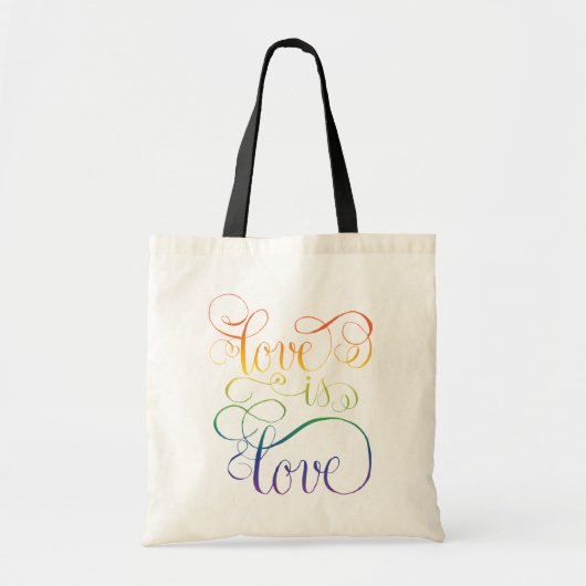 Rainbow Love Tote Bag (Voorkant)