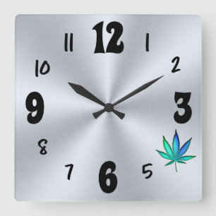 Rainbow Love Vierkante Klok