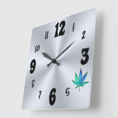 Rainbow Love Vierkante Klok (Hoek)