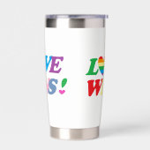 Rainbow Love Wins LGBT Geïsoleerde Drinkbeker (Links)