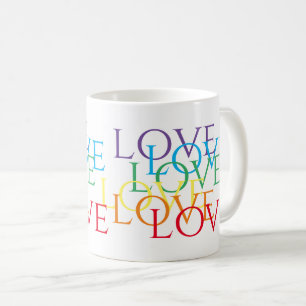 RAINBOW LOVE Witte Mok