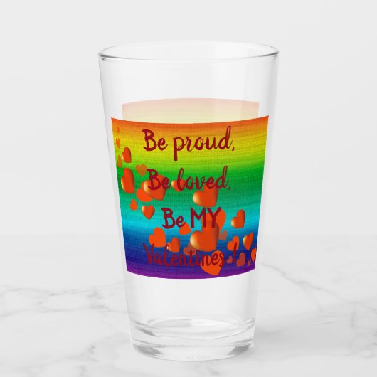 Rainbow Love Women Glas (Voorkant)