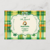 Rainbow Lucky Little Shamrock Diapper Raffle Informatiekaartje (Voorkant)