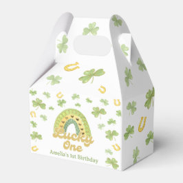 Rainbow Lucky One Birthday Favor Box Bedankdoosjes