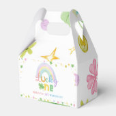 Rainbow Lucky One Favor Box Verjaardagsfeestje Bedankdoosjes (Achterkant)