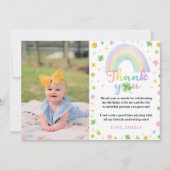 Rainbow Lucky un Carte de remerciements fête d'ann (Devant)