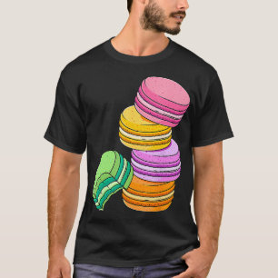 Rainbow Macarons French Snoep Dessert Lover Cute P T-shirt