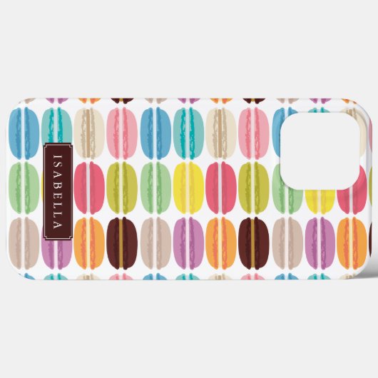 Rainbow Macarons, gepersonaliseerd Case-Mate iPhone Case (Achterkant (horizontaal))