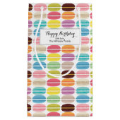 Rainbow Macarons Pattern Gepersonaliseerd Klein Cadeauzakje (Voorkant)