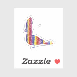 Rainbow Macaw Sticker