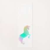 Rainbow Magic Unicorn White Fun Yoga Mat (Voorkant)