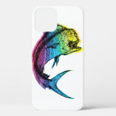 Rainbow Mahi Mahi sur le coque iphone Coque blanc (Verso)