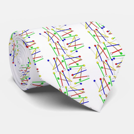 Rainbow Mallets Stropdas (Opgerold)