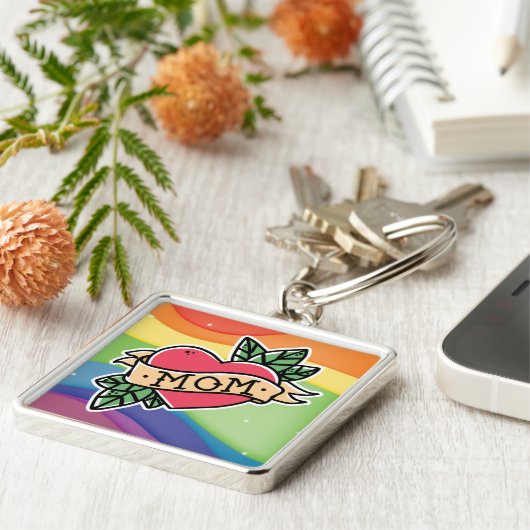 Rainbow Mam Sleutelhanger (Zijkant)