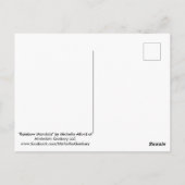 Rainbow Mandala briefkaart (Achterkant)