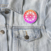 Rainbow Mandala Button (In situ)