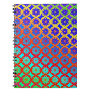 Rainbow Mandala Fractal Pattern Notitieboek