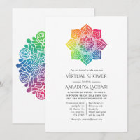 Rainbow Mandala Indian Virtual Shower
