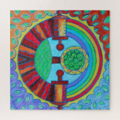 Rainbow Mandala Legpuzzel (Horizontaal)