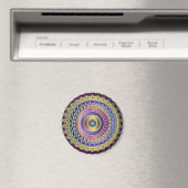 Rainbow Mandala Magneet (Insitu (Vaatwasser))