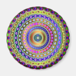 Rainbow Mandala Magneet