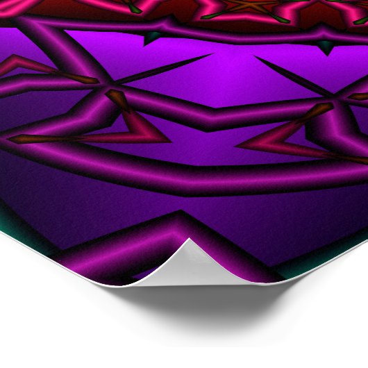 Rainbow Mandala Poster (Hoek)