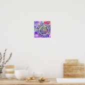 Rainbow mandala poster (Keuken)