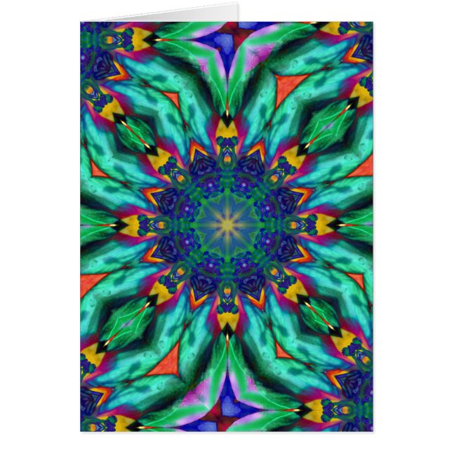 Rainbow Mandala Psychedelic Kaleidoscope (Voorkant)
