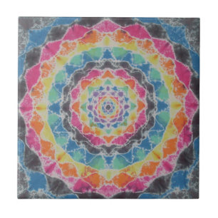Rainbow Mandala Tie Dye PhatDyes Tegeltje