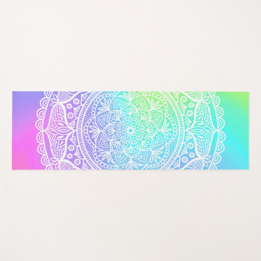 Rainbow Mandala Yogamat (Voorkant (horizontaal))