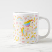 Rainbow Mane Horses Coffee Mug — Cooper & Cody Extra Grote Beker (Rechts)