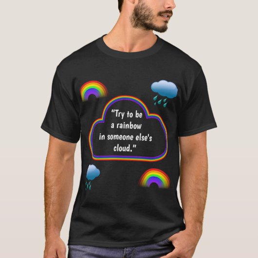 "Rainbow"-Mannen T-Shirt (Voorkant)
