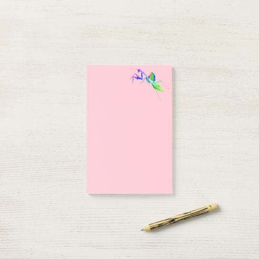 Rainbow Mantis en Toad Post-it® Notes (Op bureau)