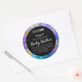 Rainbow Marble Gold Foil & LOGO Body Butter Label (Envelop)