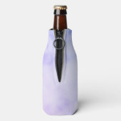 Rainbow Marble Pattern met persoonlijke naam Flesjeskoeler (Fles Achterkant)
