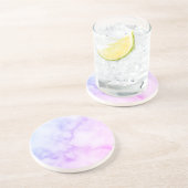 Rainbow Marble Pattern Zandsteen Onderzetter (Zijkant)