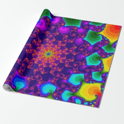 Rainbow Marigold Cadeaupapier (Uitgerold)