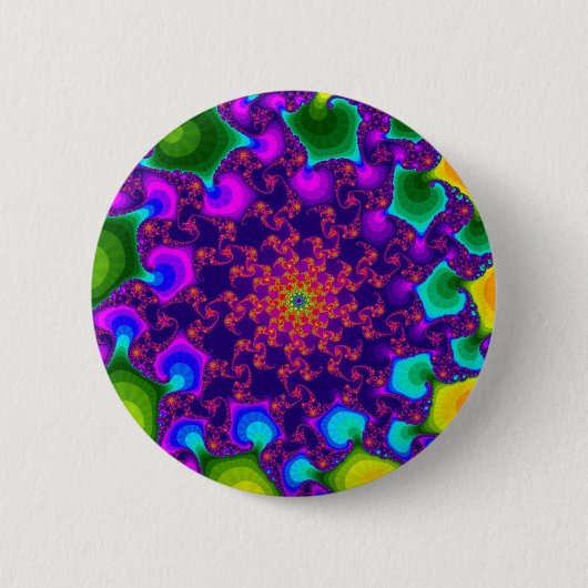 Rainbow Marigold Ronde Button 5,7 Cm (Voorkant)