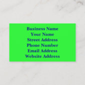 Rainbow Marigold Visitekaartje (Achterkant)