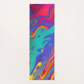Rainbow Marmer Swirls Fluid Art Yoga Mat (Achterkant)