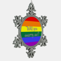 #rainbow Marriage Proposition Décoration de Noël