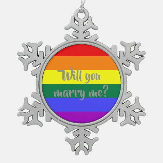 #rainbow Marriage Proposition Décoration de Noël (Devant)