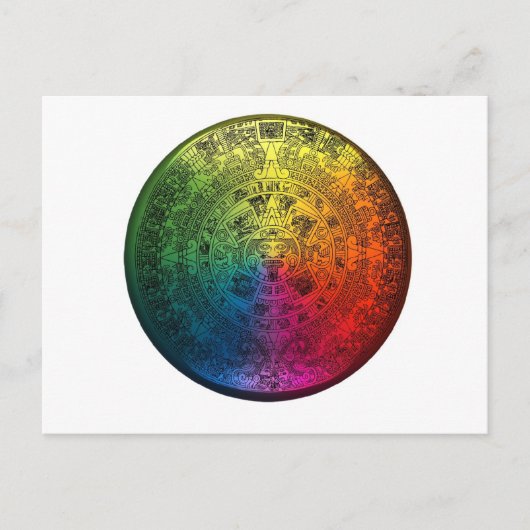 Rainbow Mayan Calendar Briefkaart (Voorkant)